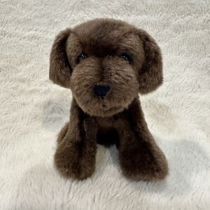 American Girl Doll Dog Puppy Chocolate Chip Brown Lab Sitting  5" Plush 2023